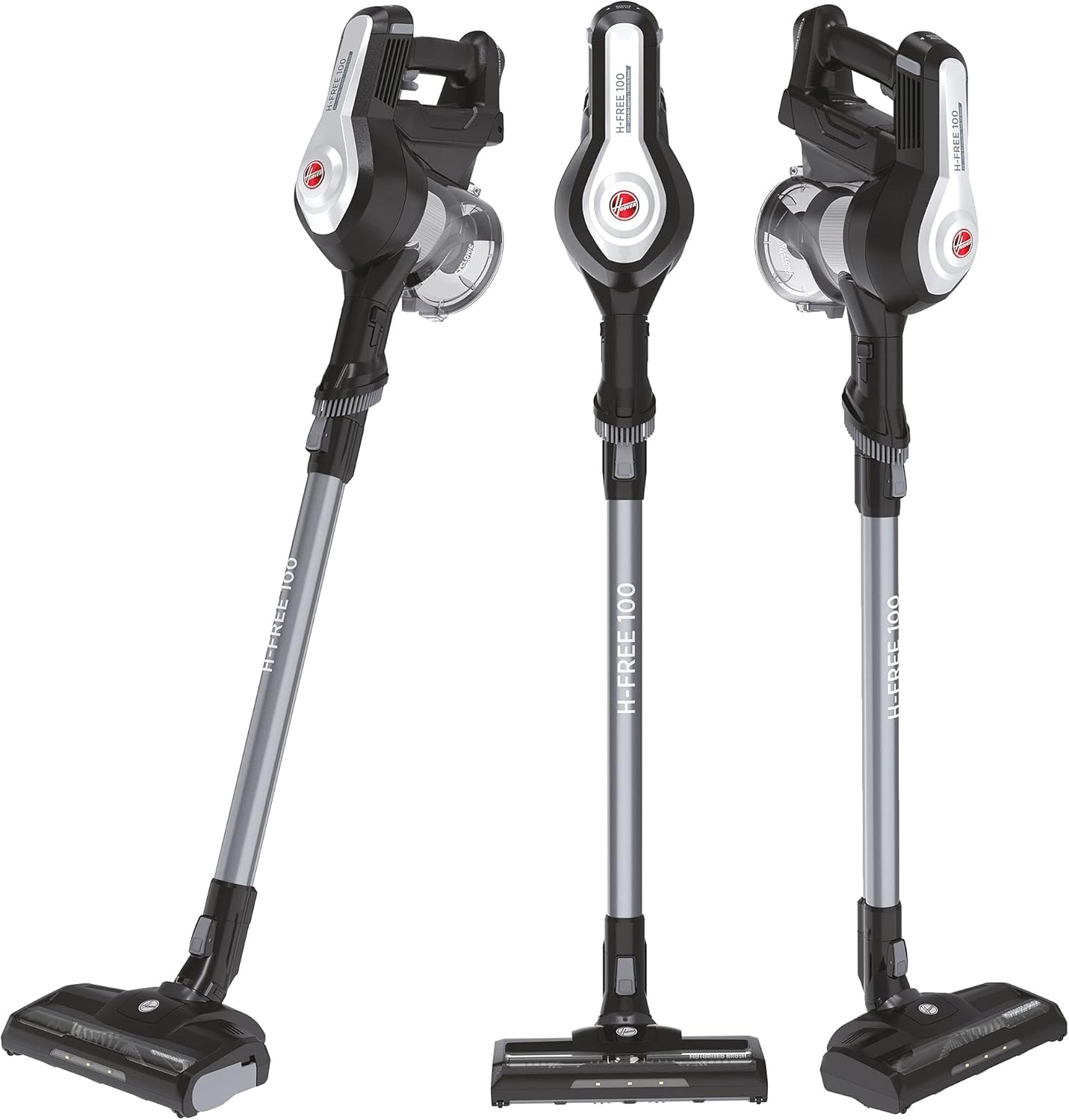 Hoover Akku-Staubsauger Tierhaare H-FREE 100 PETS ohne Beutel + Tierdüse I bis 40 Min. Laufzeit I Staubsauger kabellos mit LED, XL Staubbehlter & Parkfunktion I Akkusauger mit Fugendüse & Staubbürste