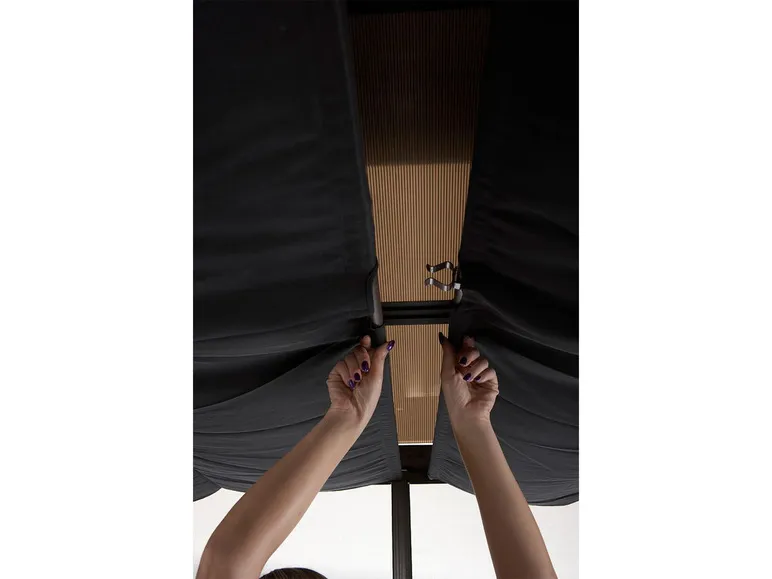 SOJAG Canada Pavillon »Castel«, aus Aluminium, inkl. Sonnensegel u. Insektenschutz, bronze