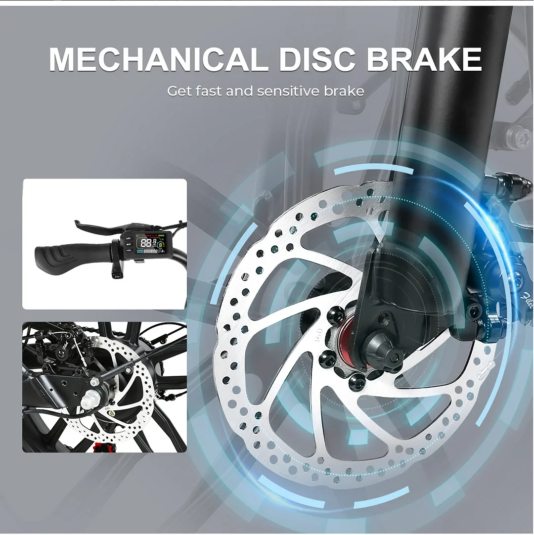 SAMEBIKE C05 Pro 36V 13Ah Akku 500W Motor Step-Through faltbares Fat Tire E-Bike