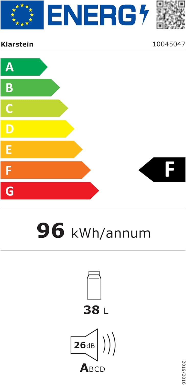 Klarstein ia 8 - Spülmaschine, Geschirrspüler, Freistehend, Teilintegriert, F, 55 cm breit, 8 Maßgedecke, 6 Programme, Aquastop, silber