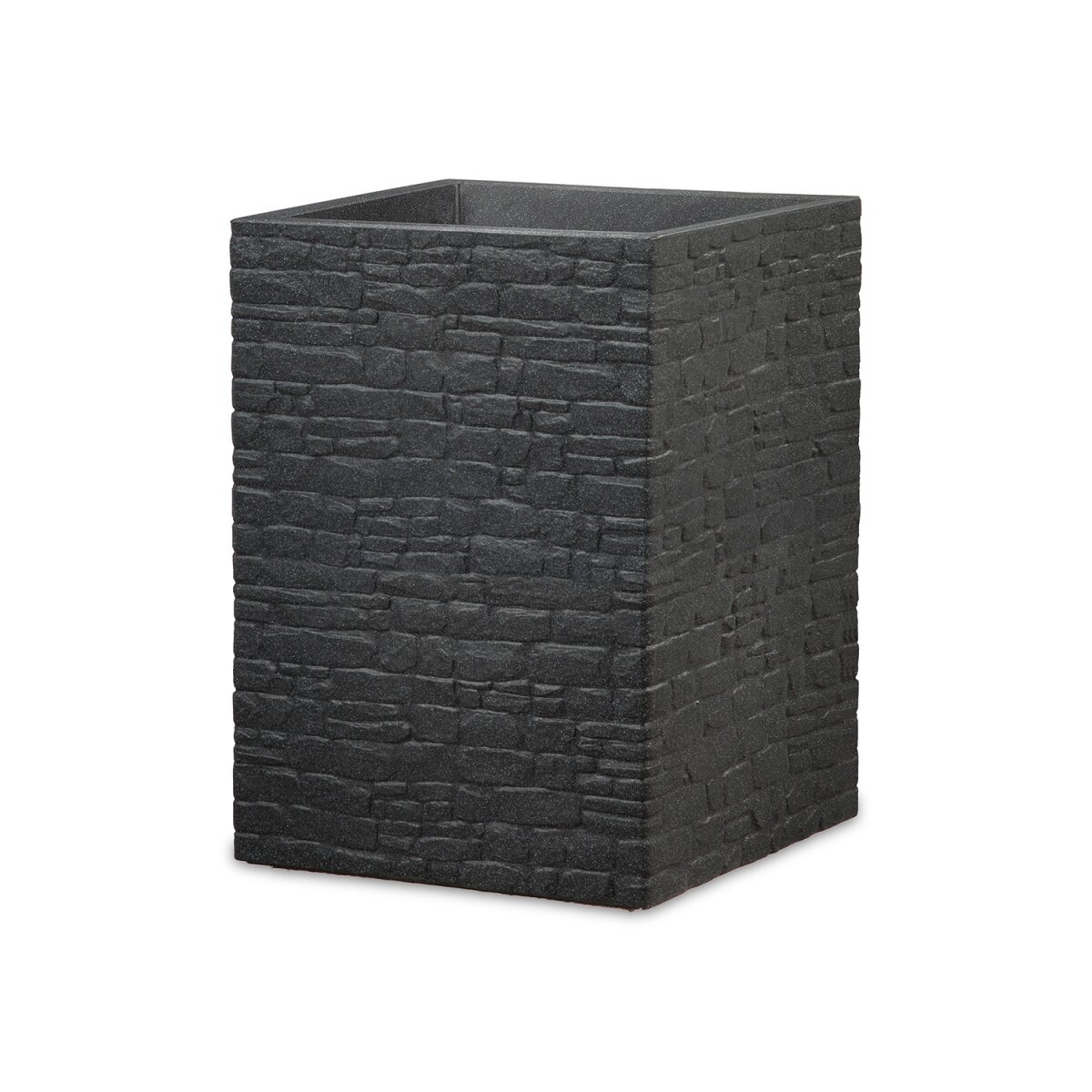 Scheurich Hochgefäß »Muretto«, Kunststoff, quadratisch (Stony Black, Höhe 54 cm) - B-Ware neuwertig