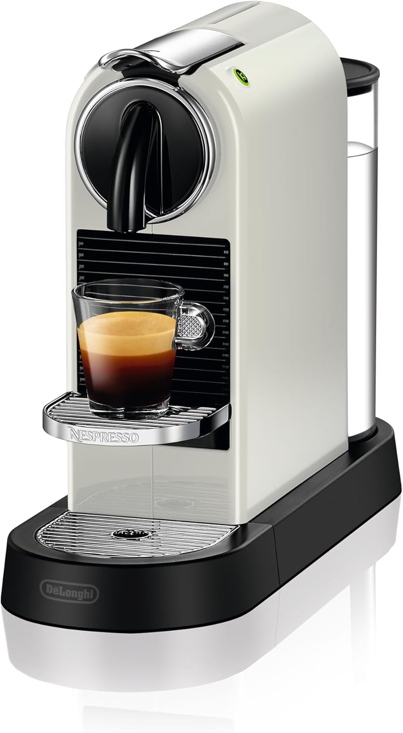 Nespresso De'Longhi EN267.BAE Citiz Kaffeemaschine mit Milchaufschäumer, Energiesparfunktion, 1710W, 1 Liter, 37.2 x 21.8 x 27.7 cm, Schwarz