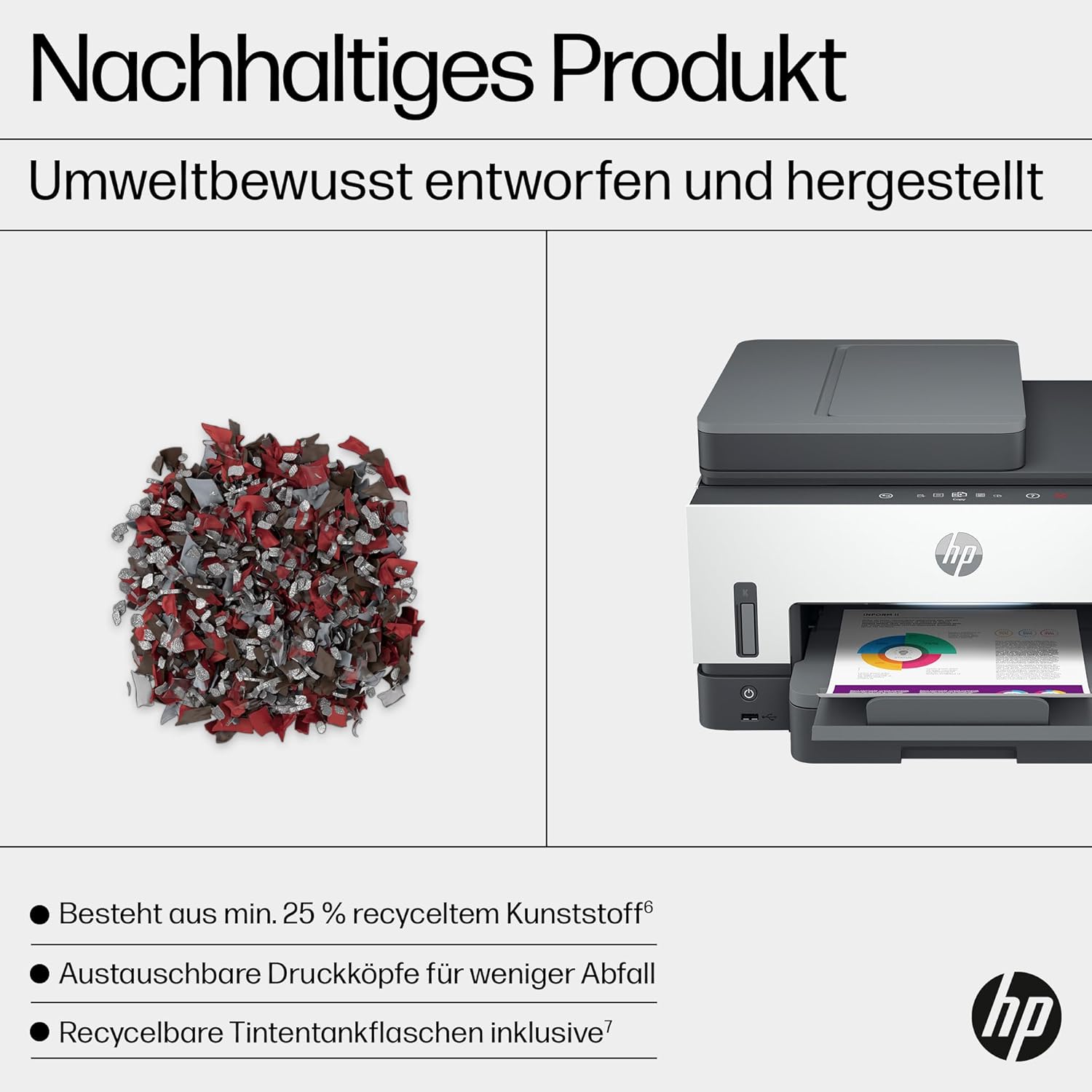 HP Smart Tank 7605 4-in-1 Multifunktionsdrucker (WLAN; Duplex; ADF) – 3 Jahre Tinte inklusive, 3 Jahre Garantie, großer Tintentank, hohe Reichweite, Drucken in hoher Qualität