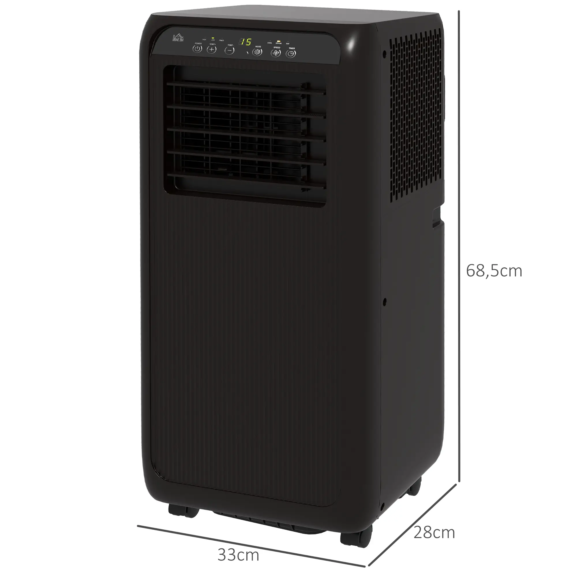 HOMCOM mobile Klimaanlage 3in1 9000BTU Timer Fernbedienung