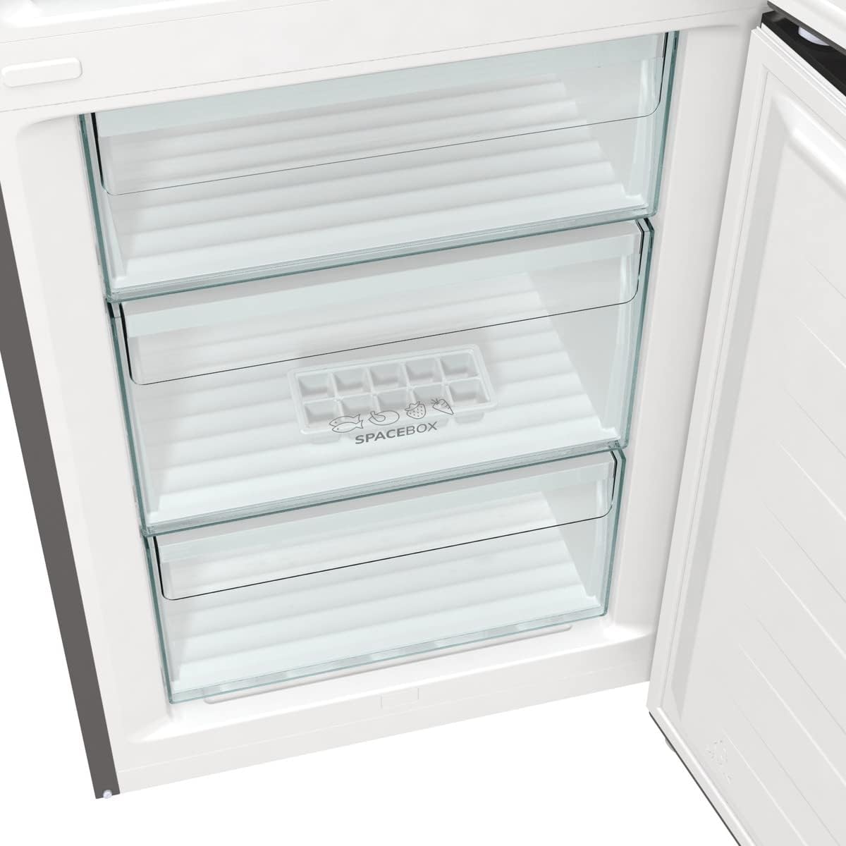 Gorenje N 619EAW4 Kühl-Gefrier-Kombination / LED Display / 186 cm / 300 l / NoFrostPLus / Gemüsefach mit Feuchteregler / FastFreeze / weiß