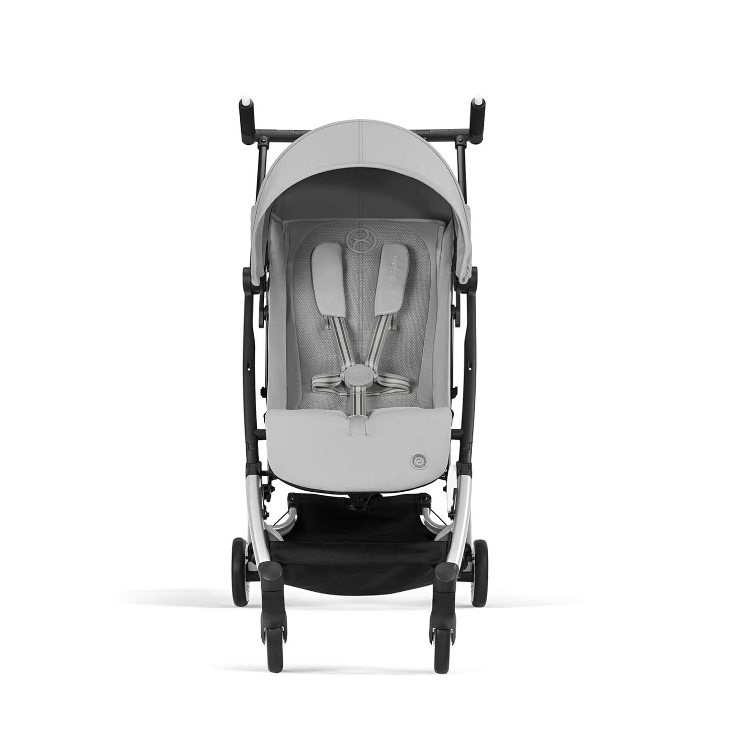 CYBEX Gold Kinderwagen Libelle mit One-Pull Harness, Von ca. 6 Monaten bis ca. 4 Jahre (max. 22 kg), Ultraleicht (nur 6 kg), Almond Beige (Beige mit taupefarbenem Rahmen)