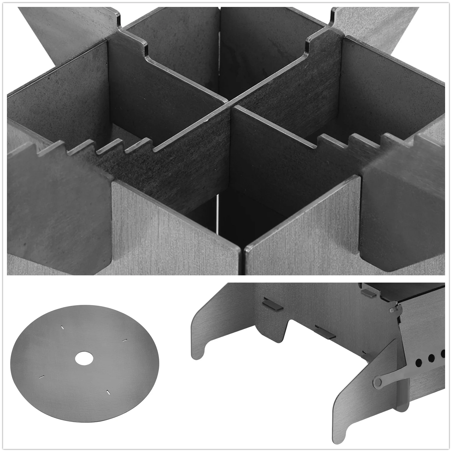 Sonnewelt Raketenofen Fire Gusseisen Stove Grillplatte