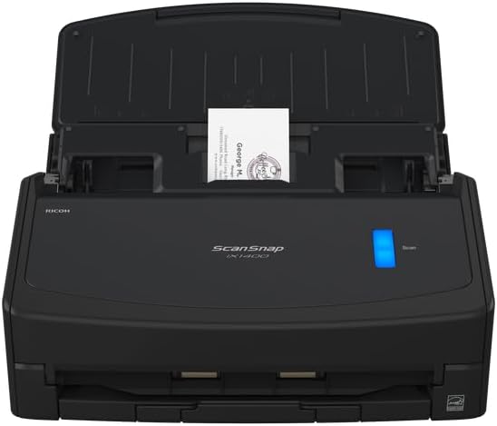 ScanSnap iX1400 Desktop Dokumentenscanner (Schwarz) - A4, Duplex, USB 3.2 mit ADF