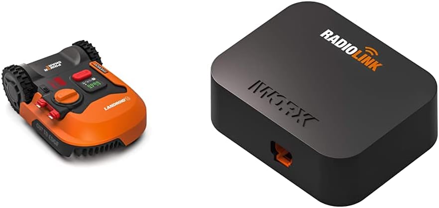 WORX Landroid M WR141E Mhroboter/Akkurasenmher für kleine Grten bis 500 qm/Selbstfahrender Rasenmher für einen sauberen Rasenschnitt, Bunt