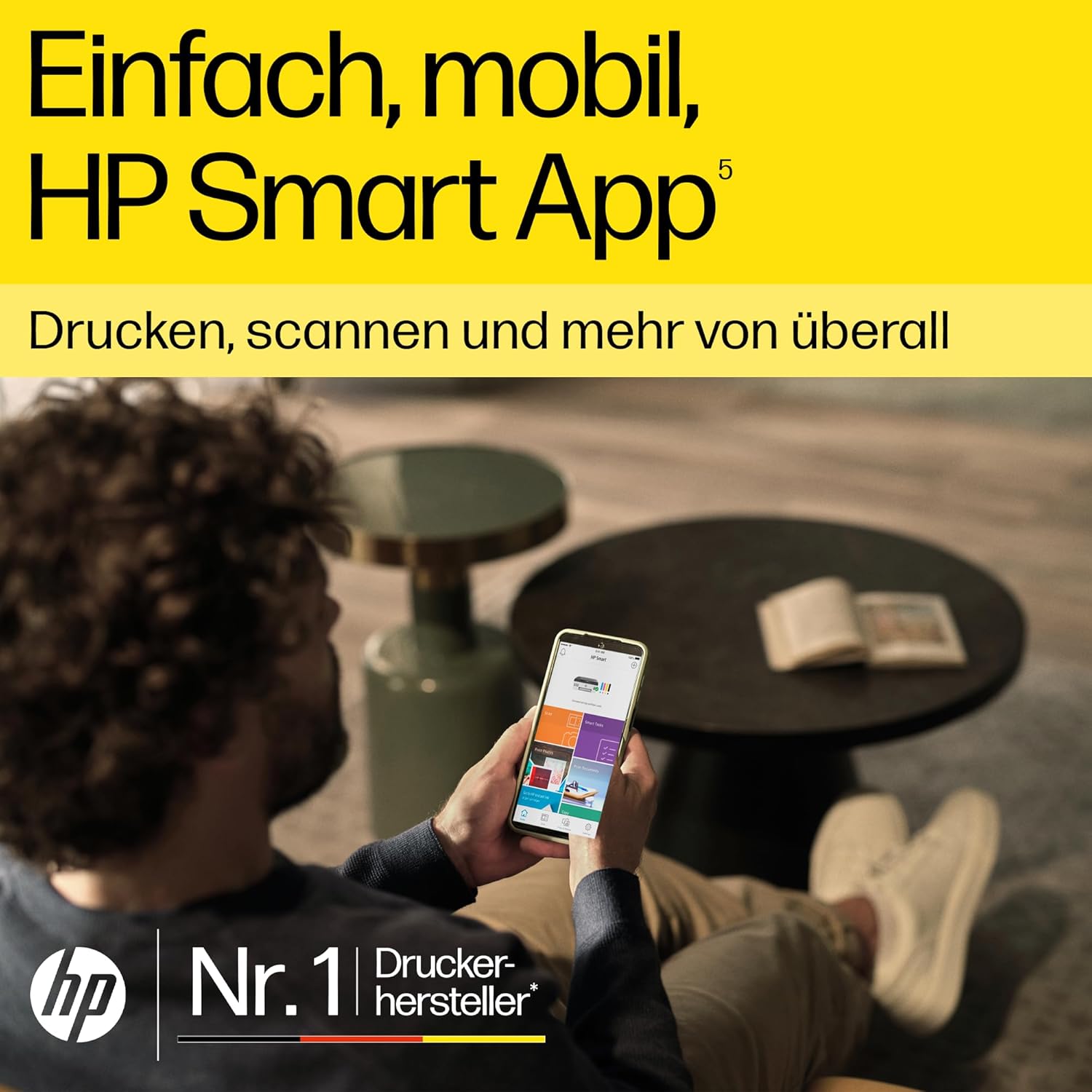 HP Smart Tank 7605 4-in-1 Multifunktionsdrucker (WLAN; Duplex; ADF) – 3 Jahre Tinte inklusive, 3 Jahre Garantie, großer Tintentank, hohe Reichweite, Drucken in hoher Qualität