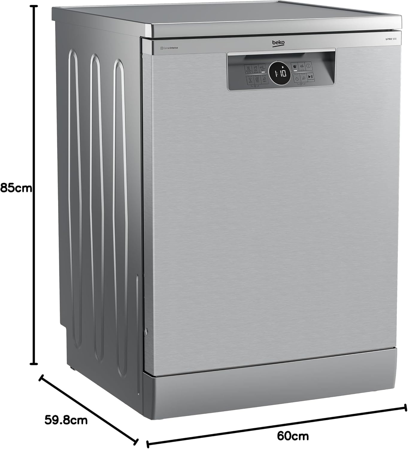 Beko BDFN26420W b300 freistehender Geschirrspüler, unterbaufhig, Platz für 14 Magedecke, Pro Inverter Motor, TrayWash, HygieneIntense, 6 Programme, WaterSafe+, Wei