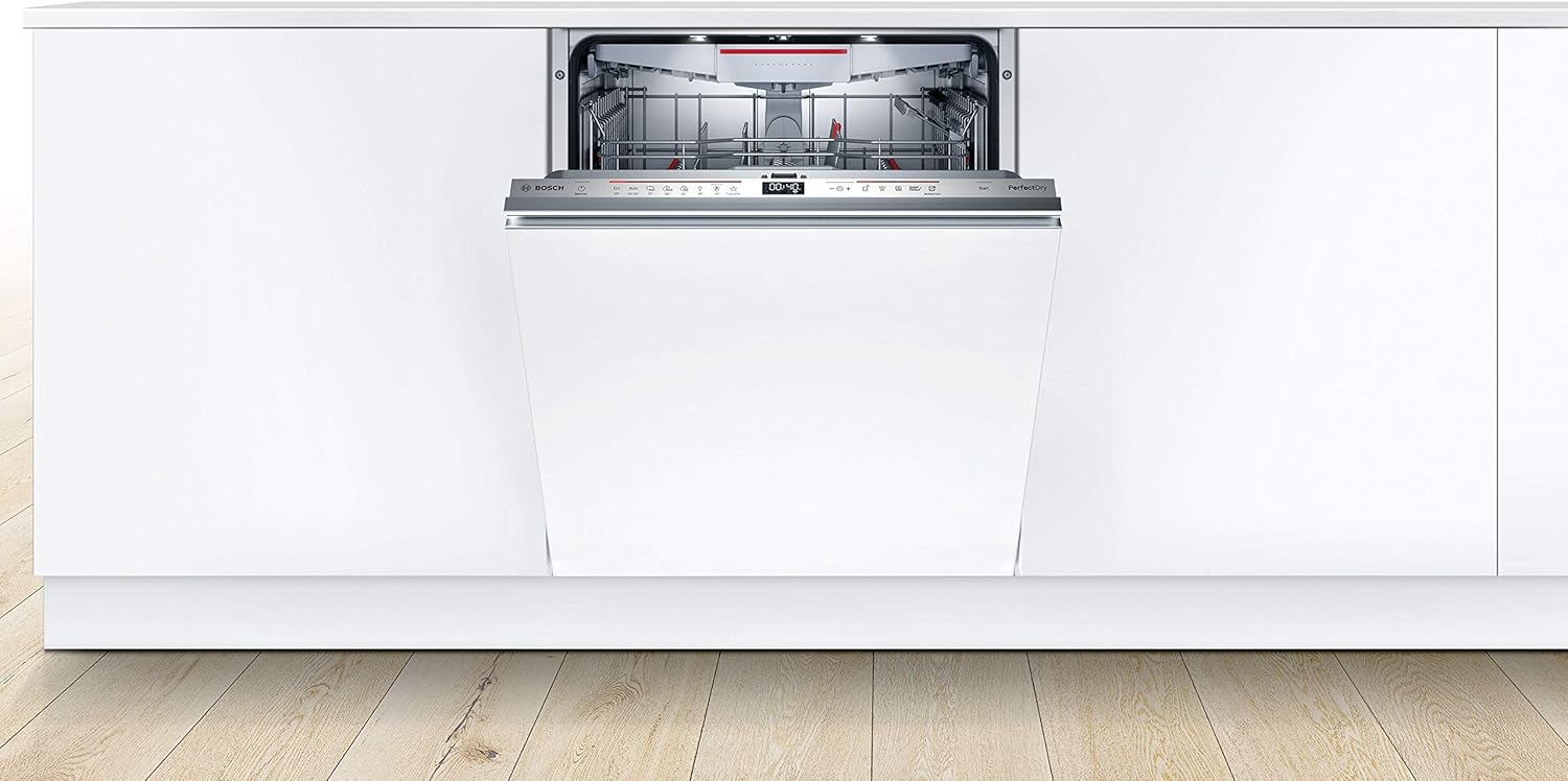 Bosch Hausgerte SMV6ZCX49E Serie 6 er Geschirrspüler Vollintegriert, Besteckschublade, Silence Programm besonders leise, PerfectDry mit Zeolith trocknet sogar Kunststoff