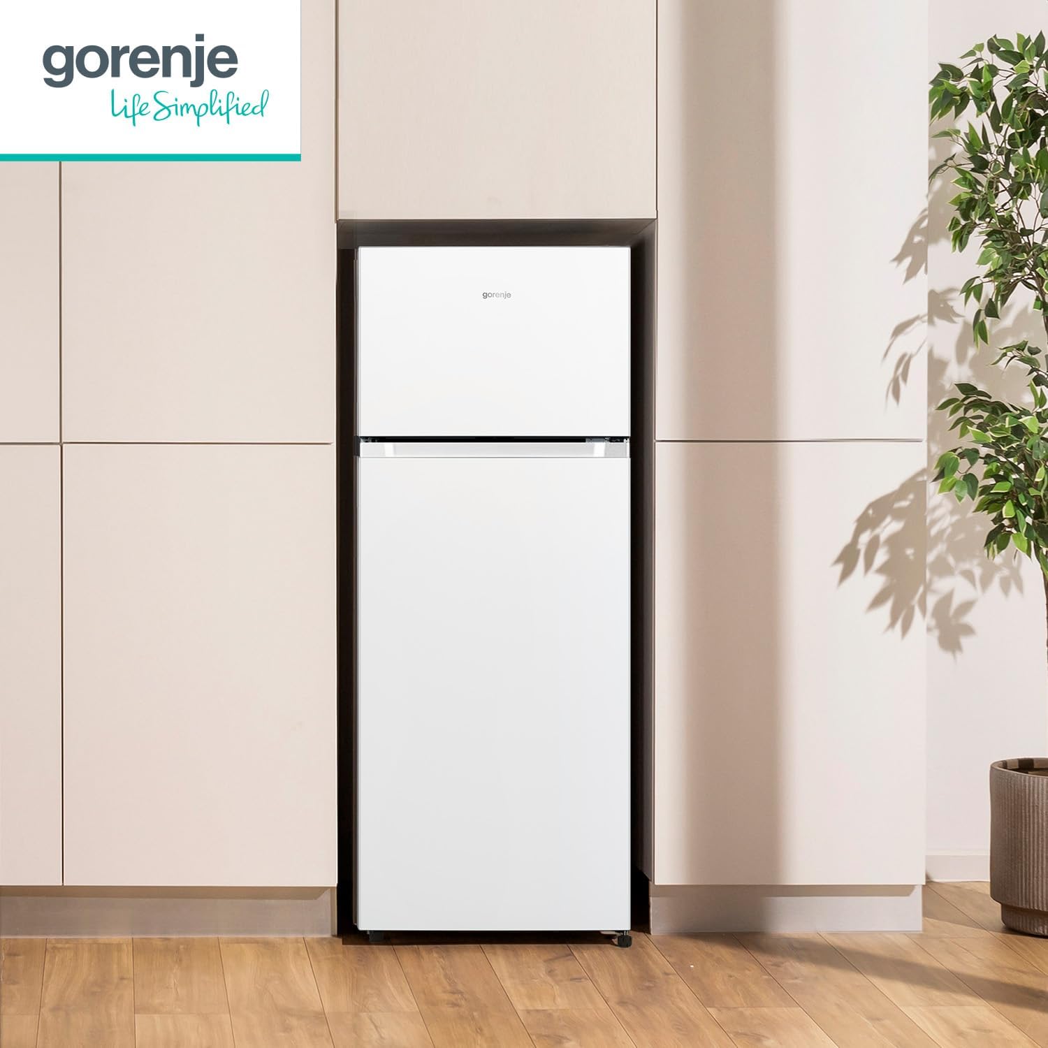Gorenje N 619EAW4 Kühl-Gefrier-Kombination / LED Display / 186 cm / 300 l / NoFrostPLus / Gemüsefach mit Feuchteregler / FastFreeze / weiß