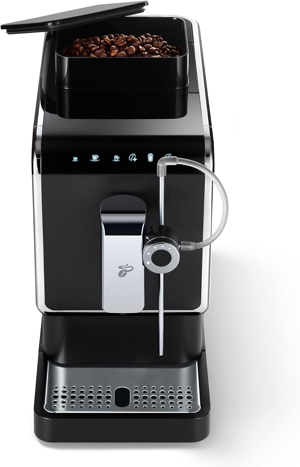 Tchibo Kaffeevollautomat Esperto Pro mit One Touch Funktion für Caffè Crema, Espresso und Milchspezialitäten, Anthrazit