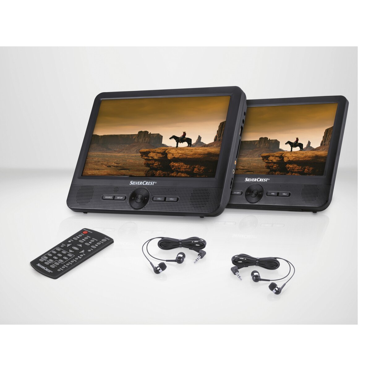 SILVERCREST® Tragbarer DVD-Player »SPDP 18 A1«, mit 2 Bildschirmen - B-Ware sehr gut