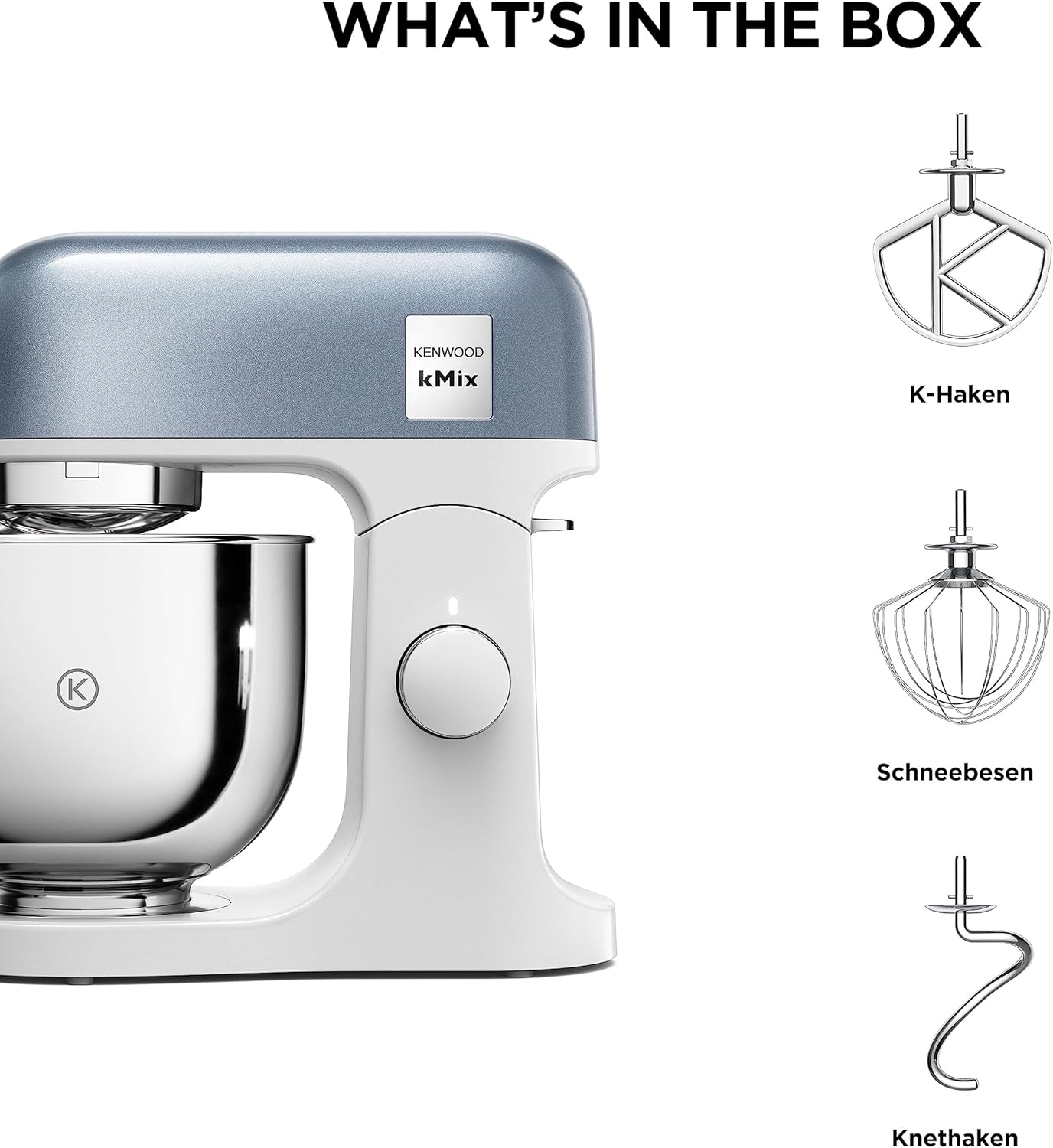 Kenwood kMix KMX750RD Küchenmaschine, 5 l Edelstahl Schüssel, Safe-Use-Sicherheitssystem, Metallgehuse, 1000 Watt, inkl. 3-Teiligem Patisserie-Set und Spritzschutz, Rot