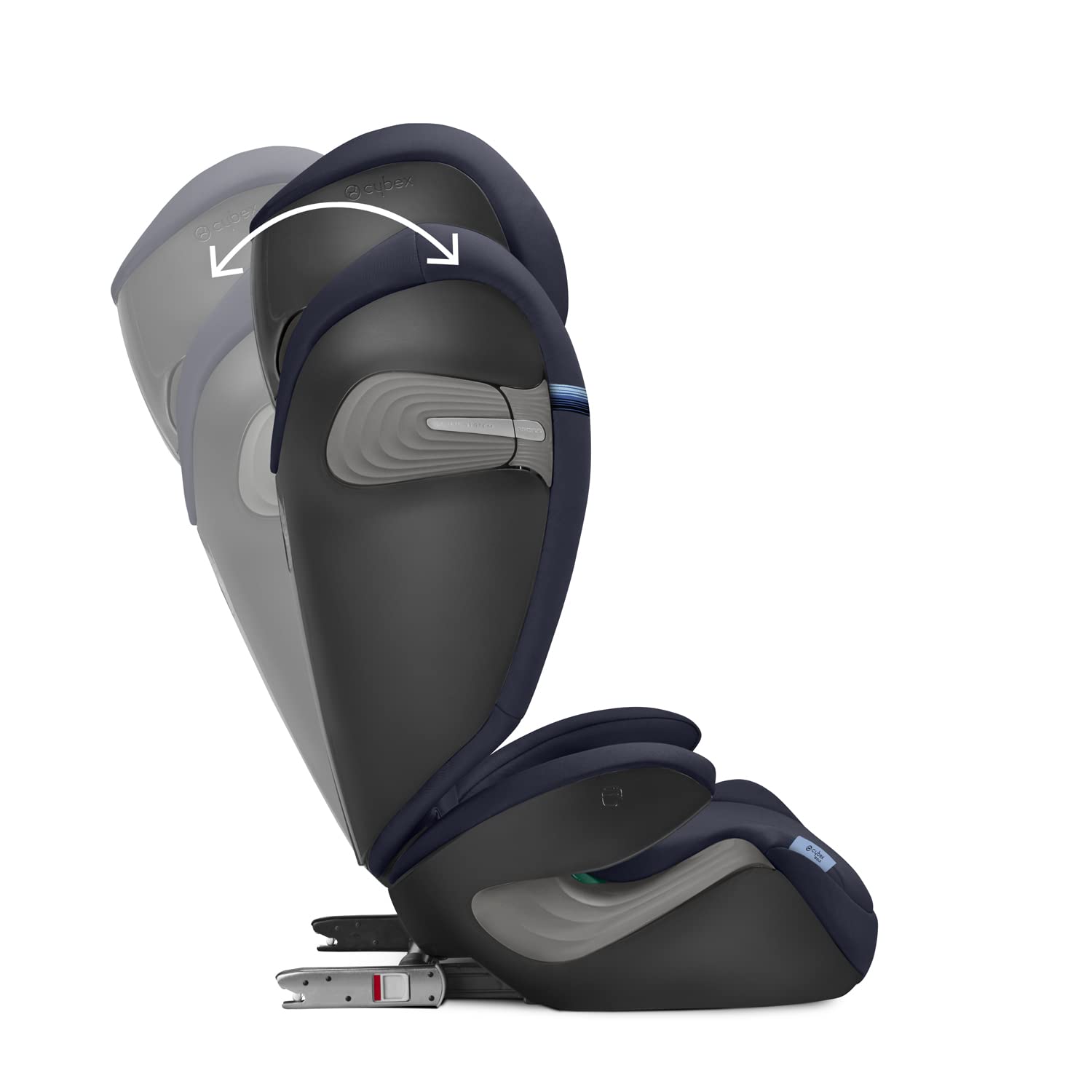 CYBEX Gold Kindersitz Solution S2 i-Fix, Für Autos mit und ohne ISOFIX, 100 - 150 cm, Ab ca. 3 bis 12 Jahre (15 - 50 kg), Lava Grey