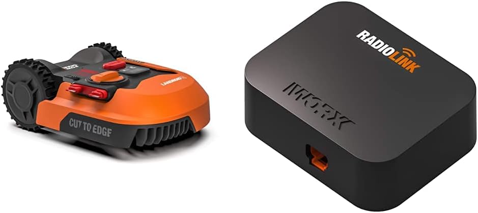 WORX Landroid M WR141E Mhroboter/Akkurasenmher für kleine Grten bis 500 qm/Selbstfahrender Rasenmher für einen sauberen Rasenschnitt, Bunt