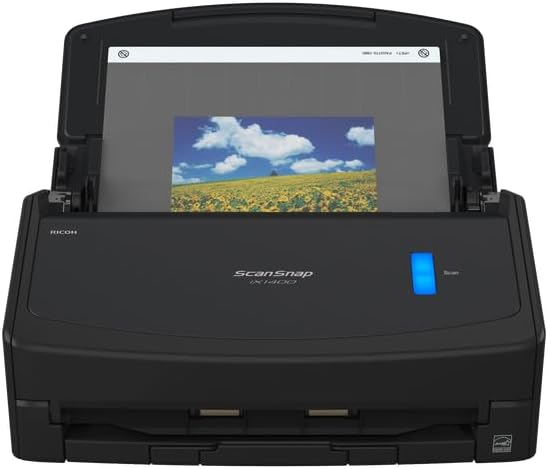 ScanSnap iX1400 Desktop Dokumentenscanner (Schwarz) - A4, Duplex, USB 3.2 mit ADF