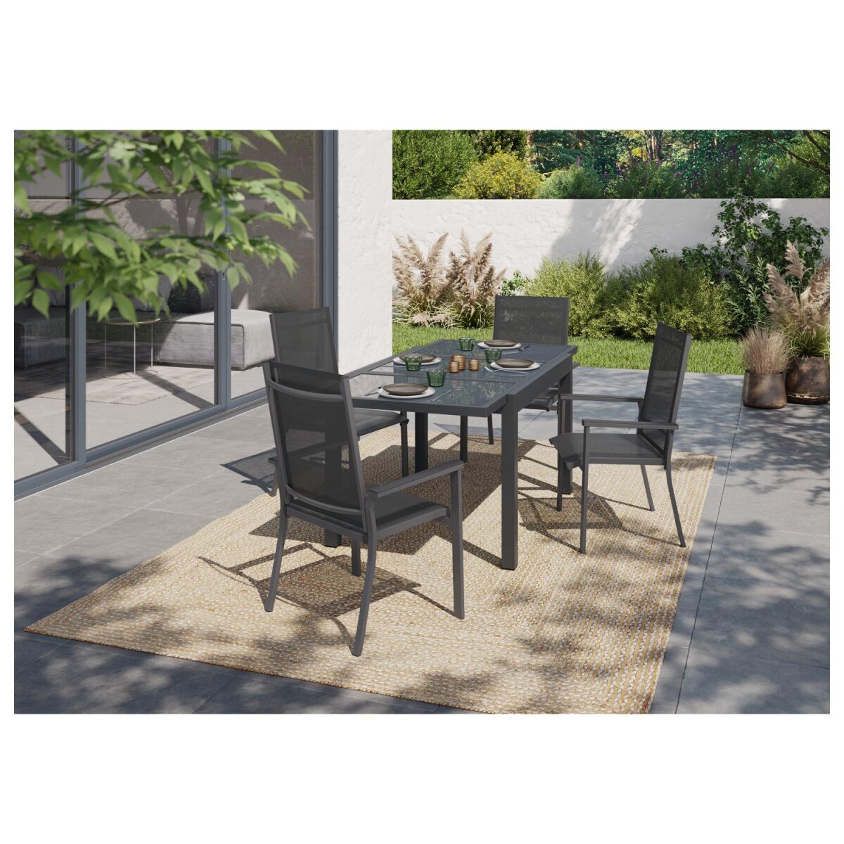 LIVARNO home Alu-Stapelsessel »Houston«, grau - B-Ware sehr gut