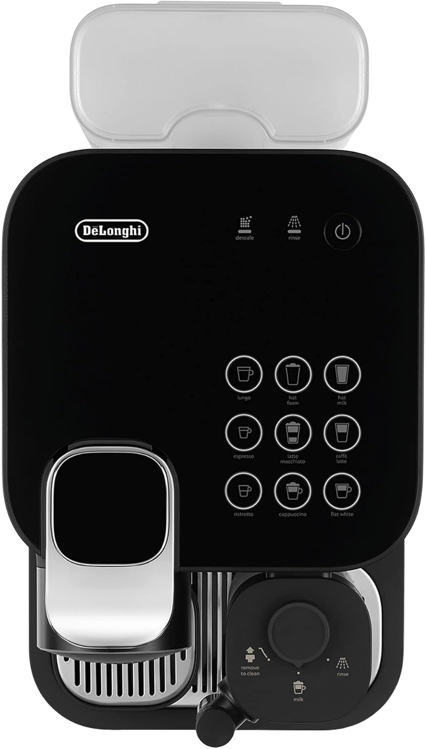 Nespresso De'Longhi EN640.W Gran Lattissima Kaffeekapselmaschine mit automatischem Milchsystem,19 Bar Druck, 1400W,Weiß