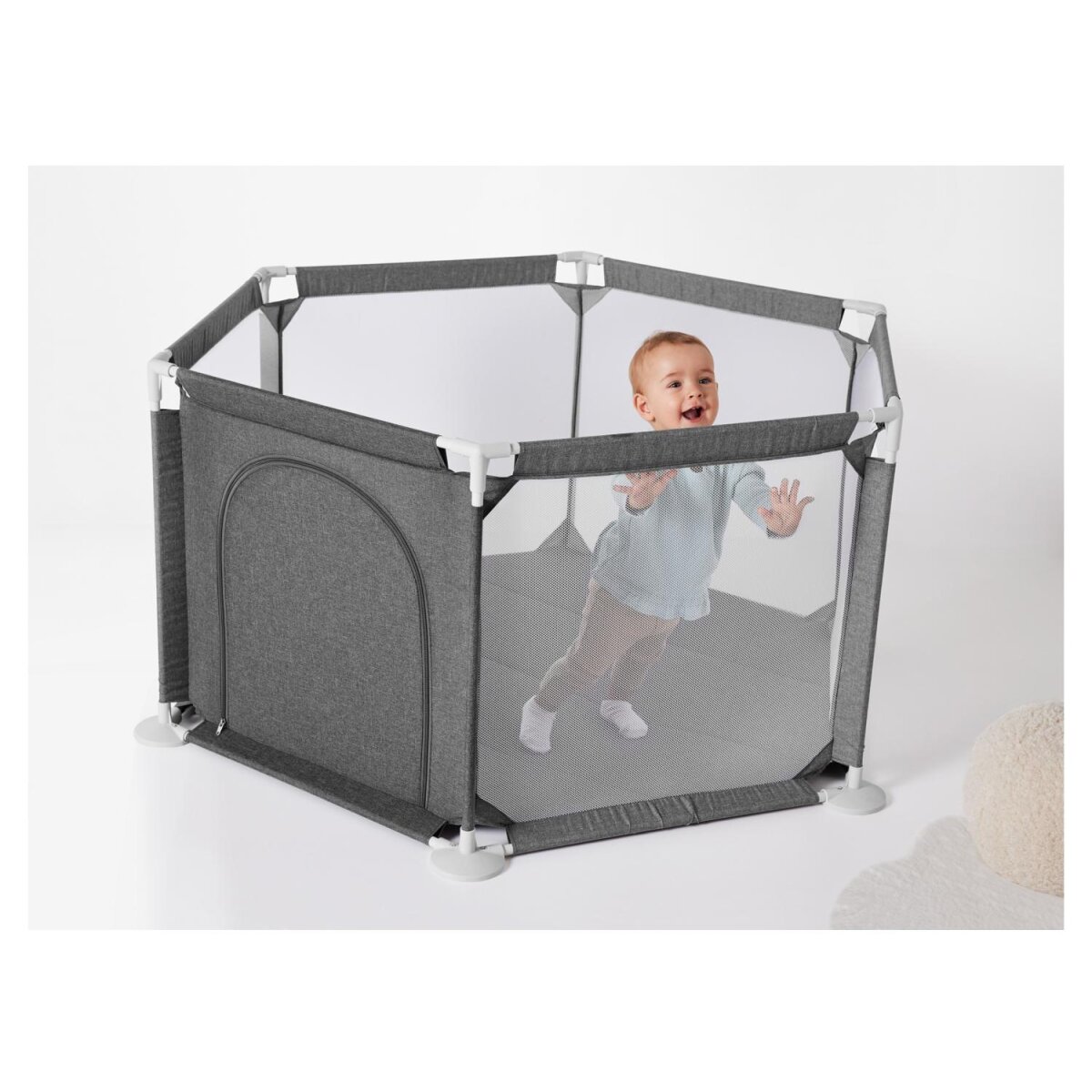 lupilu® Baby-Laufstall, bis 15 kg belastbar - B-Ware sehr gut