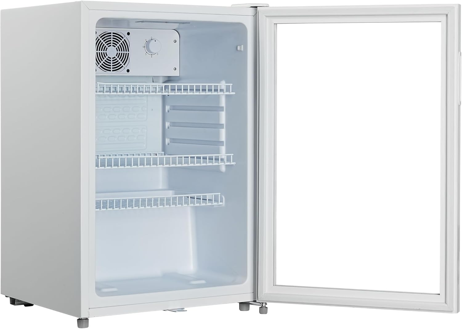 METRO Professional Mini-Kühlschrank GPC1088, 88 L, 1.052 kWh/24h, 3 Edelstahl-Drahtböden, schwarz