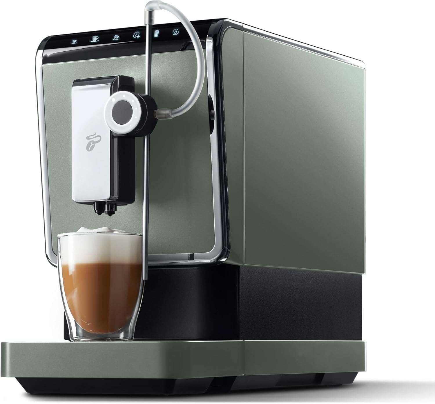Tchibo Kaffeevollautomat Esperto Pro mit One Touch Funktion für Caffè Crema, Espresso und Milchspezialitäten, Anthrazit