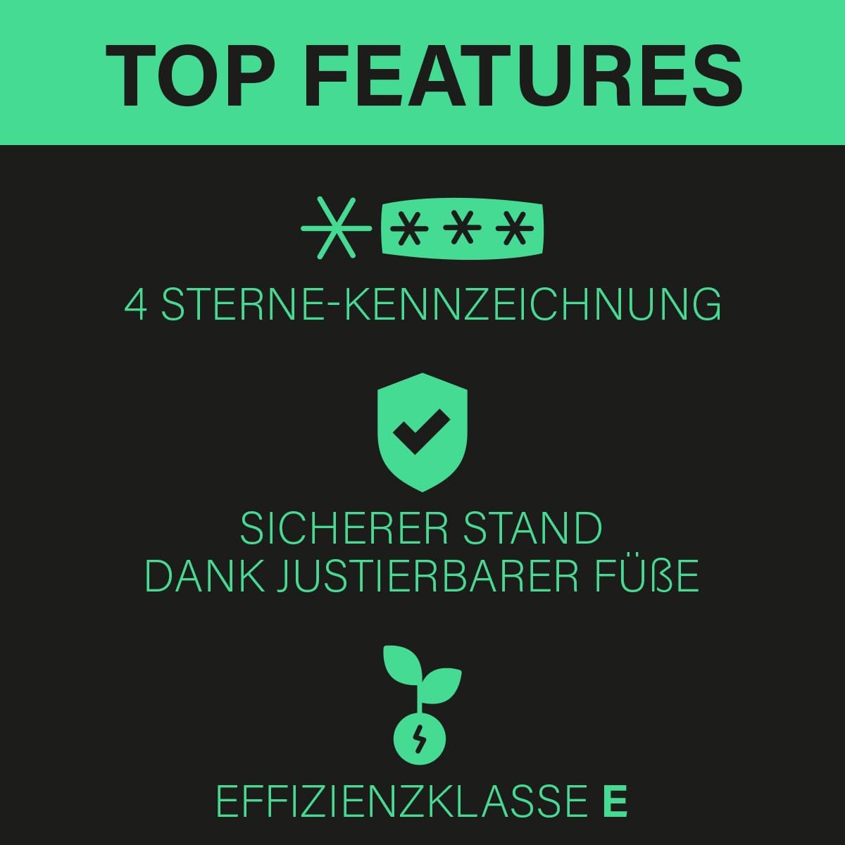 Bomann Gefrierschrank | Tiefkühlschrank | Freezer | Nutzinhalt 168 Liter | wechselbarer Türanschlag | 4 Sterne Gefrierraum | GS 7340 inox