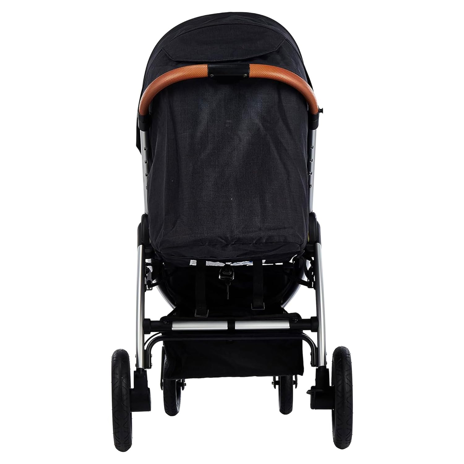 Hauck Uptown Kinderwagen Melange Rose – Kinderwagen für jedes Gelände, extra großer Sitz, flache Liegeposition, Gummiräder, Federung, kompakt und einfach zusammenklappbar, mit Regenschutz