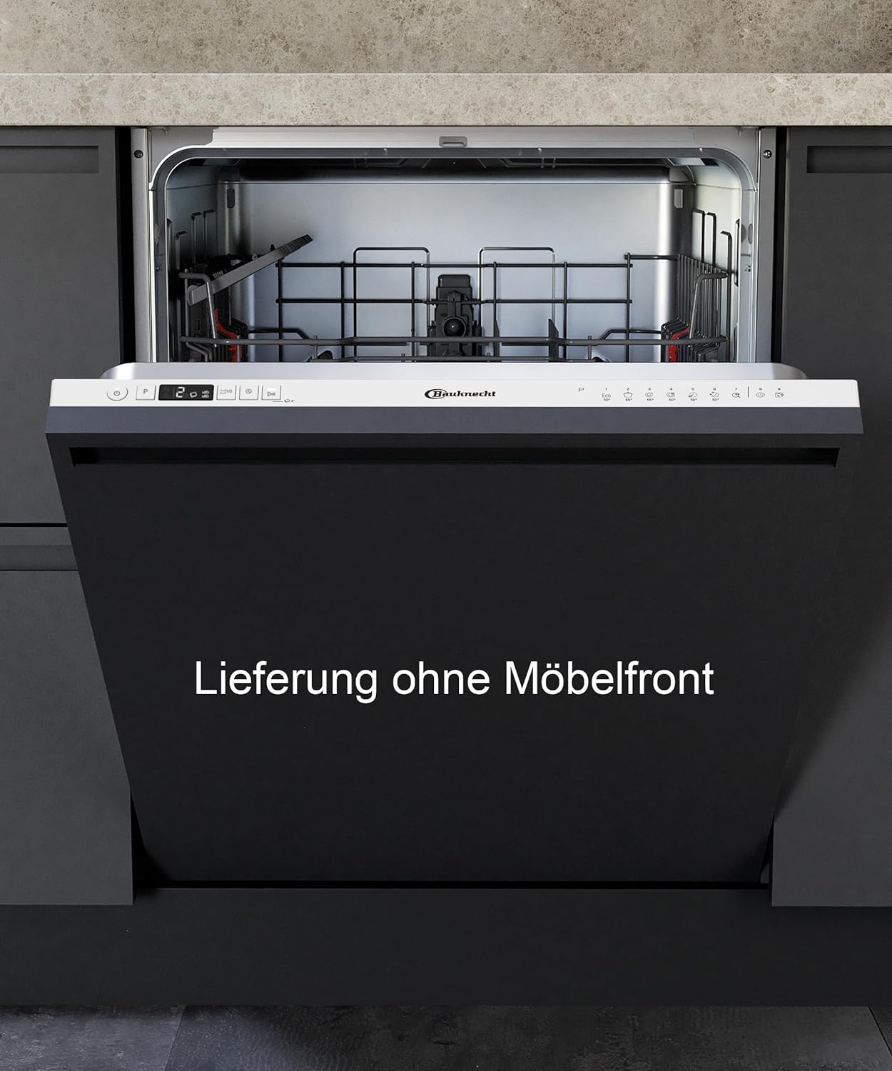 Bauknecht B2I HD526 A Vollintegrierbarer Geschirrspüler/60 CM/Hygiene-Programm/Vollwasserschutz/Startzeitvorwahl/ Selbstreinigungsprogramm