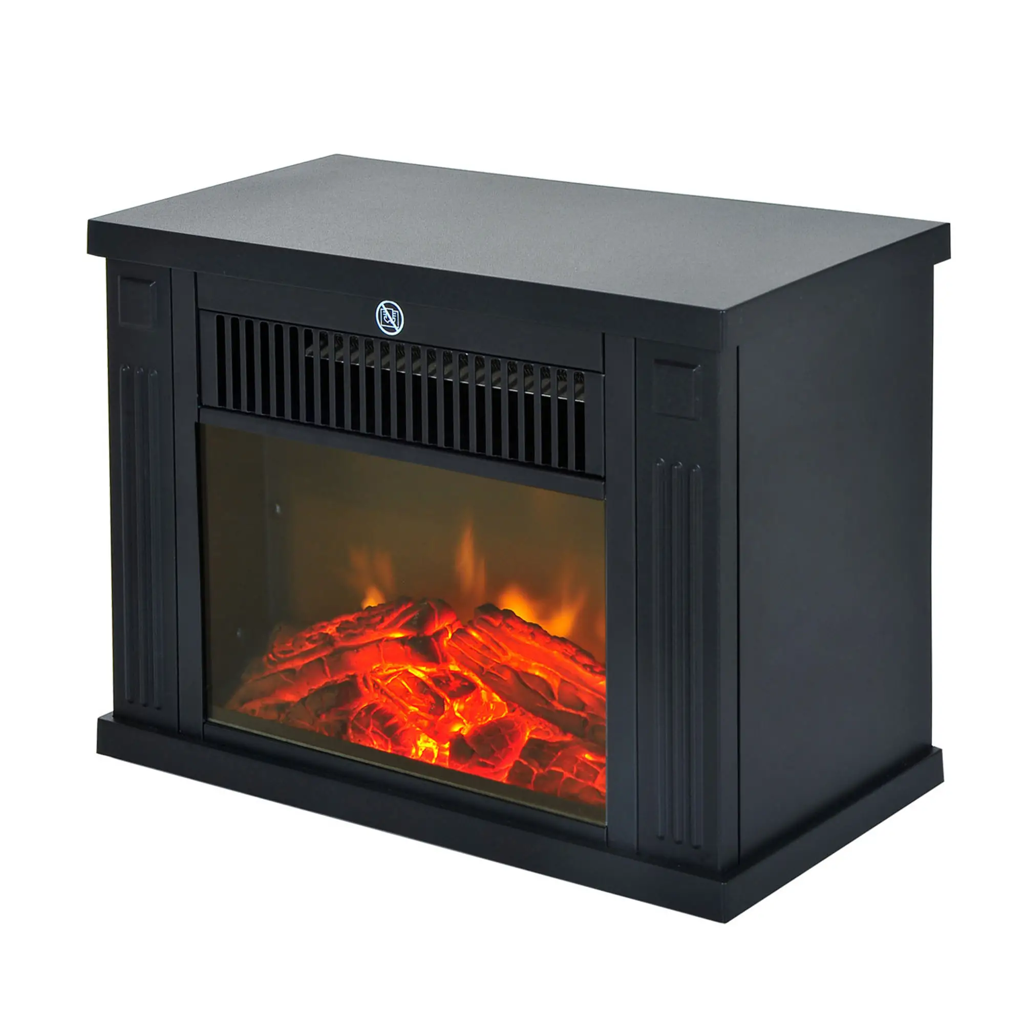 HOMCOM Elektrokamin mit Flammeneffekt & 2 Heizstufen