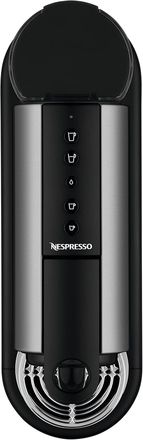 Nespresso De'Longhi EN267.BAE Citiz Kaffeemaschine mit Milchaufschäumer, Energiesparfunktion, 1710W, 1 Liter, 37.2 x 21.8 x 27.7 cm, Schwarz