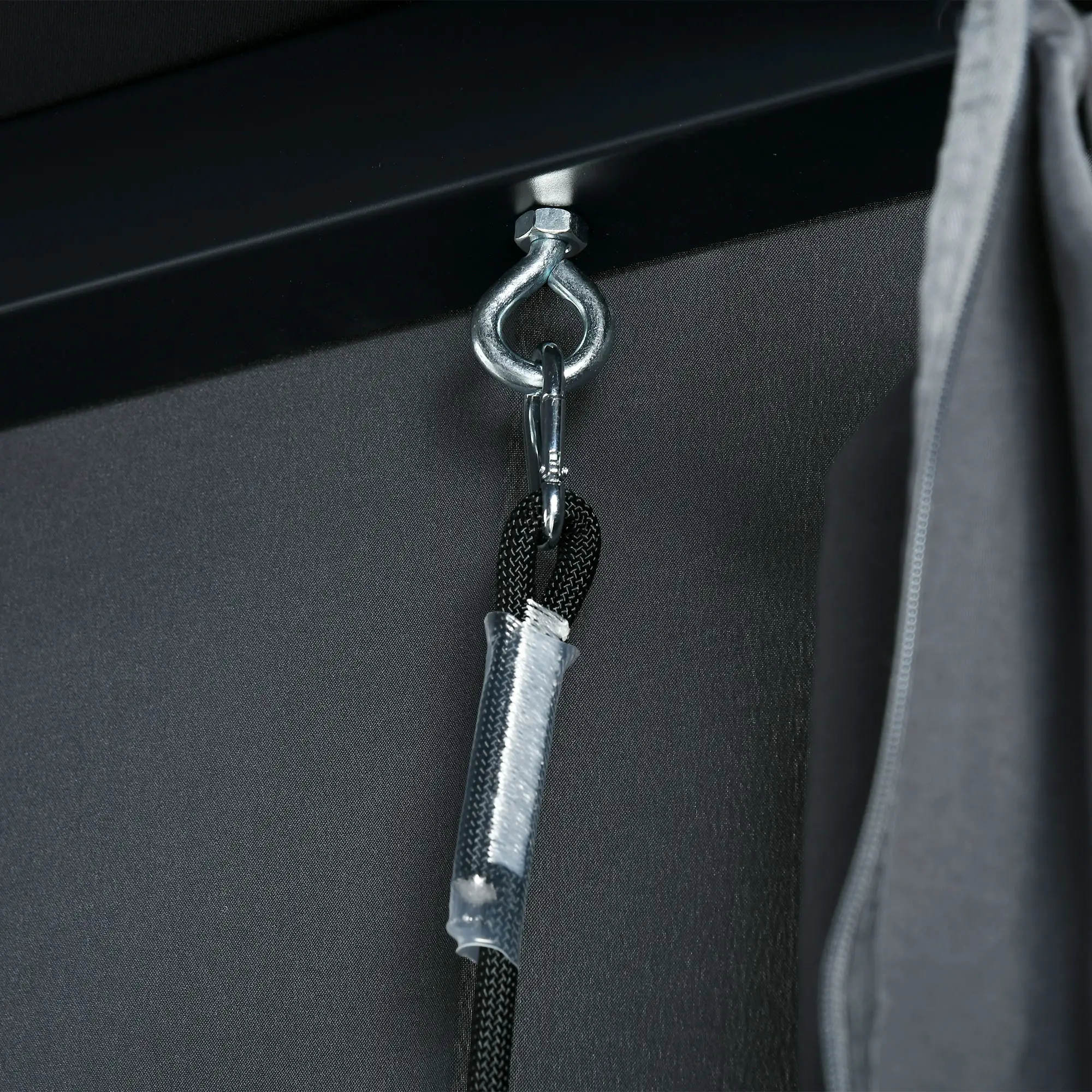 Outsunny Hollywoodschaukel Outdoor 3-in-1 mit Baldachin & Sichtschutz