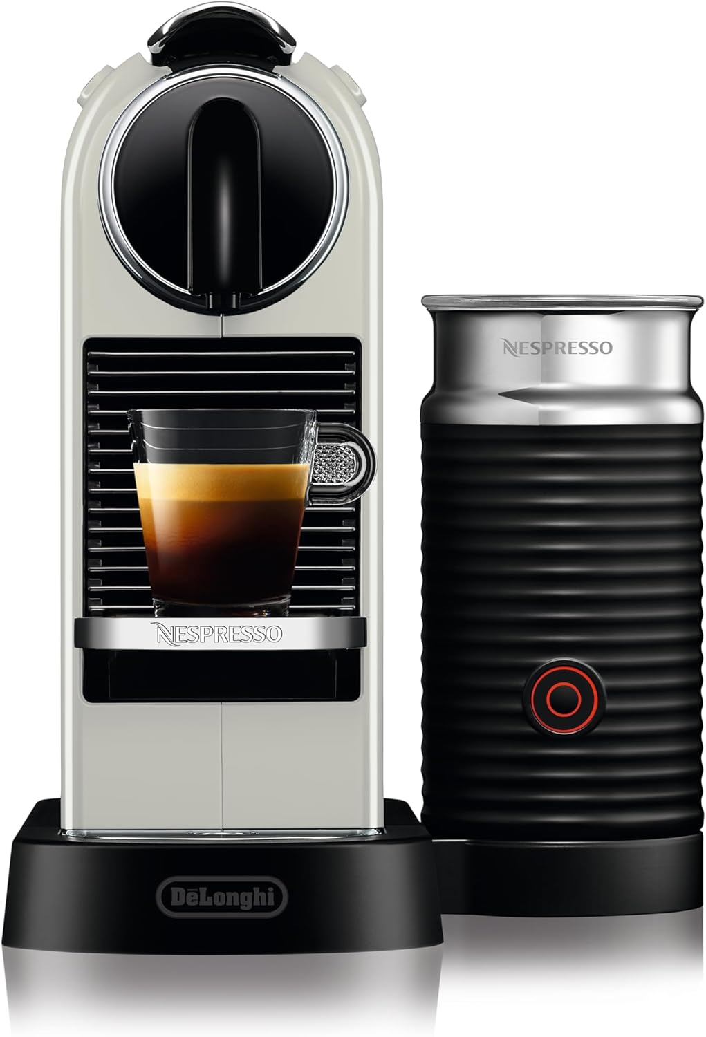Nespresso De'Longhi EN267.BAE Citiz Kaffeemaschine mit Milchaufschäumer, Energiesparfunktion, 1710W, 1 Liter, 37.2 x 21.8 x 27.7 cm, Schwarz
