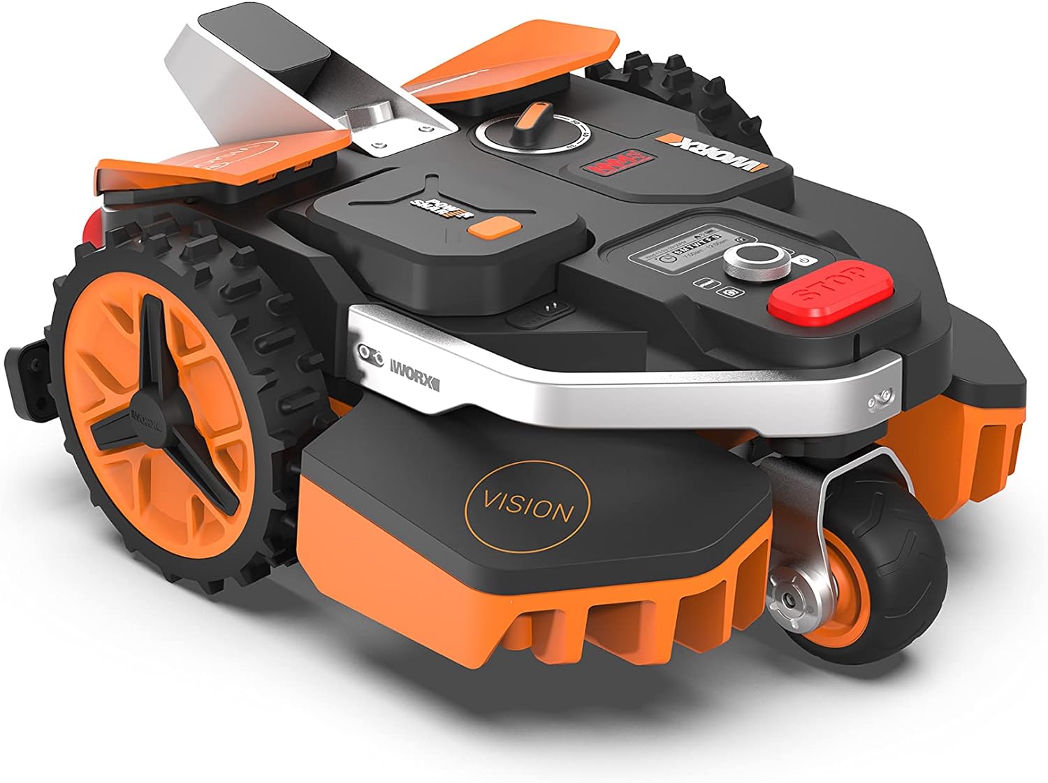 WORX Landroid M WR141E Mhroboter/Akkurasenmher für kleine Grten bis 500 qm/Selbstfahrender Rasenmher für einen sauberen Rasenschnitt, Bunt