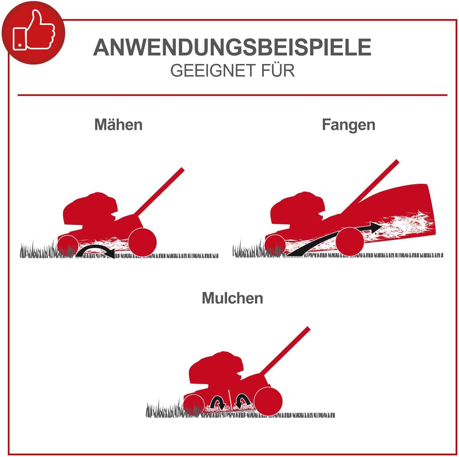 Scheppach MS150-46E Benzin Rasenmäher mit E-Start | 46cm Schnittbreite | Reinigungsfunktion | 55 Liter Fangkorb | Stahlgehäuse | 7-stufige Höhenverstellung | Mulchfunktion | Radantrieb | Seitenauswurf
