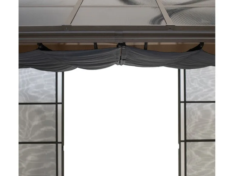 SOJAG Canada Pavillon »Castel«, aus Aluminium, inkl. Sonnensegel u. Insektenschutz, bronze