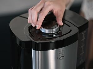 Melitta Look Perfection - Filterkaffeemaschine - mit Thermokanne - Tropfstopp - 10 Tassen - Schwarz (1025-16)