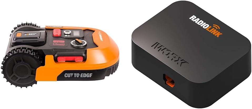 WORX Landroid M WR141E Mhroboter/Akkurasenmher für kleine Grten bis 500 qm/Selbstfahrender Rasenmher für einen sauberen Rasenschnitt, Bunt