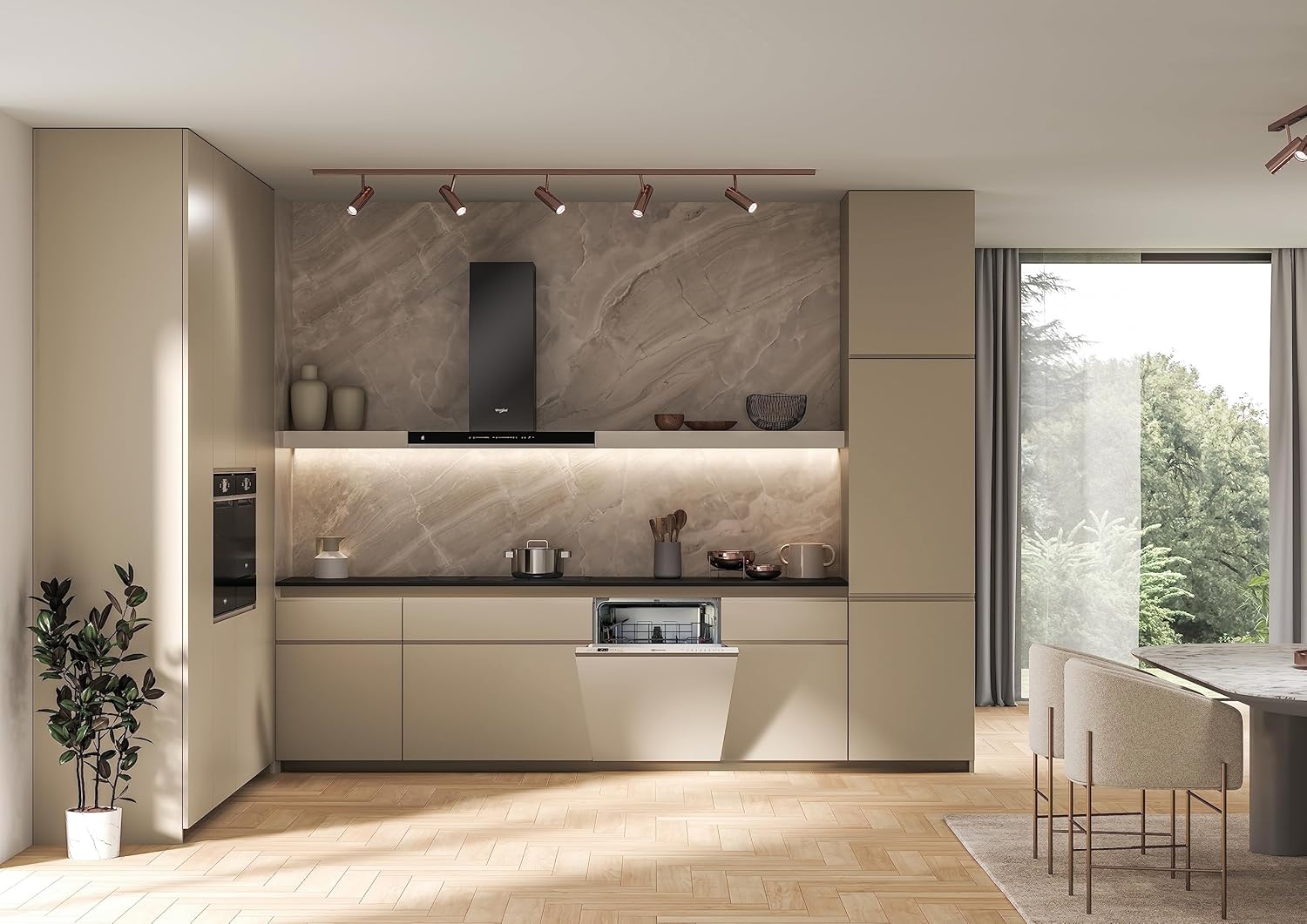 Bauknecht B2I HD526 A Vollintegrierbarer Geschirrspüler/60 CM/Hygiene-Programm/Vollwasserschutz/Startzeitvorwahl/ Selbstreinigungsprogramm