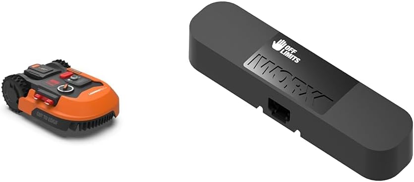 WORX Landroid M WR141E Mhroboter/Akkurasenmher für kleine Grten bis 500 qm/Selbstfahrender Rasenmher für einen sauberen Rasenschnitt, Bunt