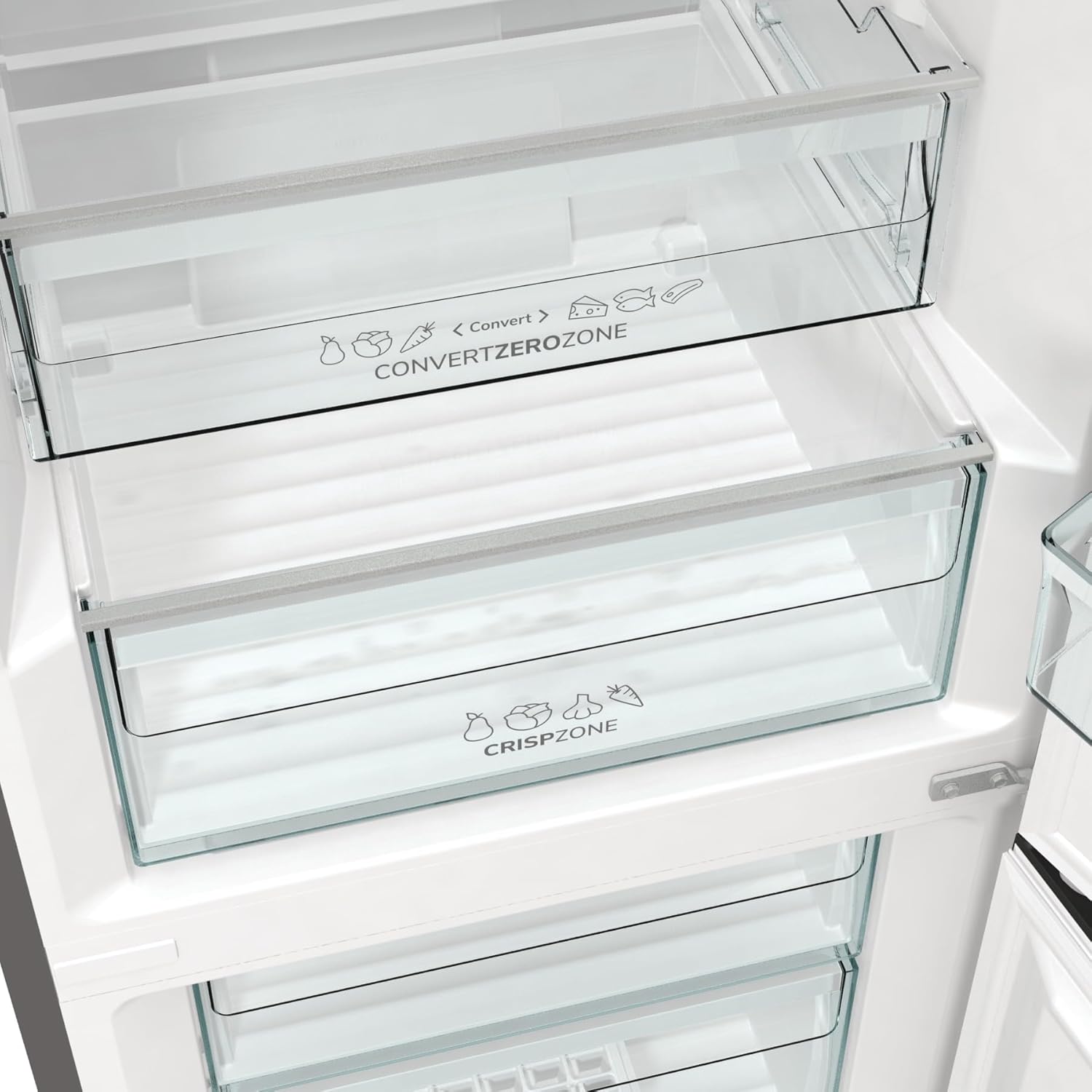 Gorenje N 619EAW4 Kühl-Gefrier-Kombination / LED Display / 186 cm / 300 l / NoFrostPLus / Gemüsefach mit Feuchteregler / FastFreeze / weiß