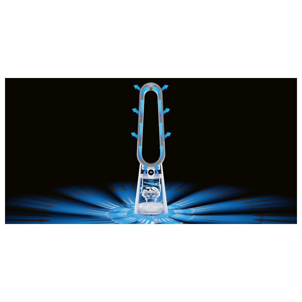 SILVERCREST® Rotorloser Ventilator (Weiß) - B-Ware sehr gut