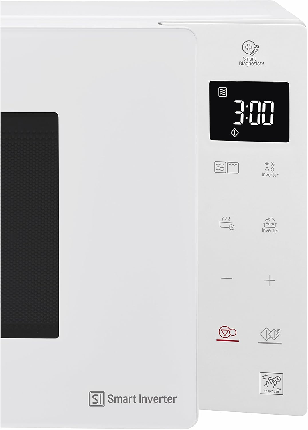 LG MH6535GIS Mikrowelle mit Inverter Technologie & Quarz Grill, 25 Liter Kapazitt, 1000 W, Automatikprogramme, einstellbare Leistungsstufen für optimales Garen und EasyClean-Funktion, Schwarz