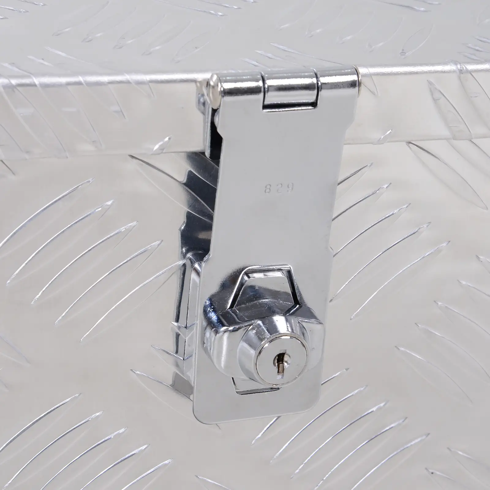 HOMCOM Werkzeugkasten abschließbar mit Griffen Aluminium