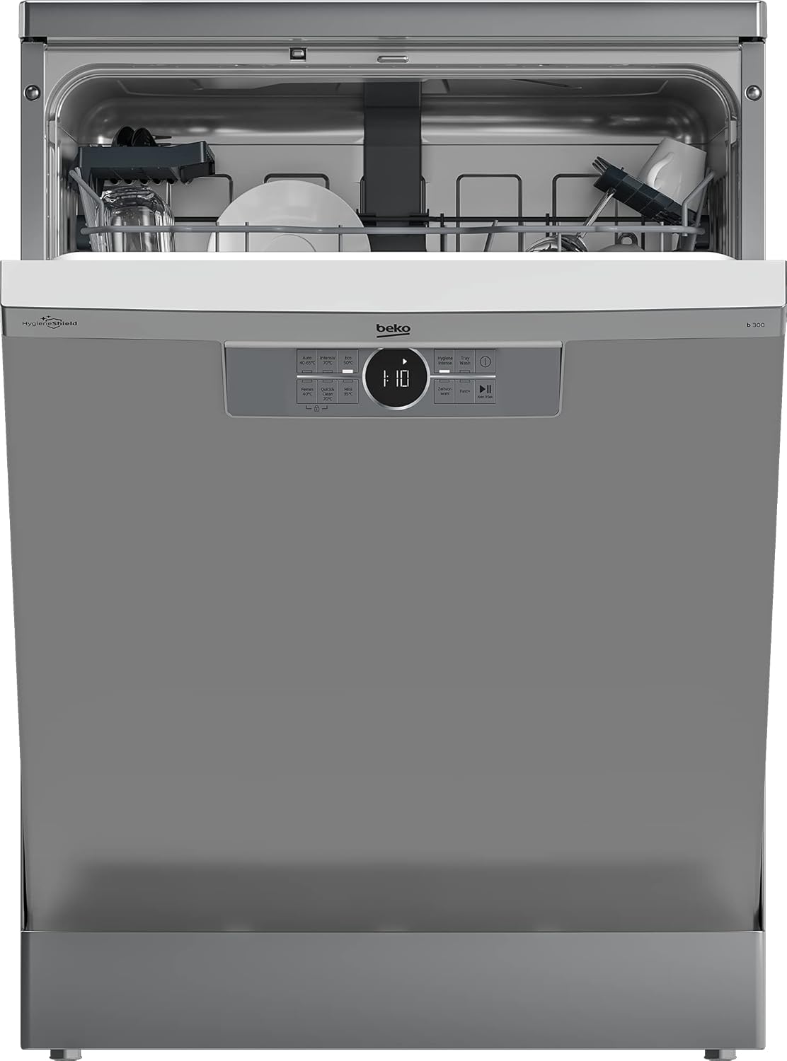 Beko BDFN26420W b300 freistehender Geschirrspüler, unterbaufhig, Platz für 14 Magedecke, Pro Inverter Motor, TrayWash, HygieneIntense, 6 Programme, WaterSafe+, Wei