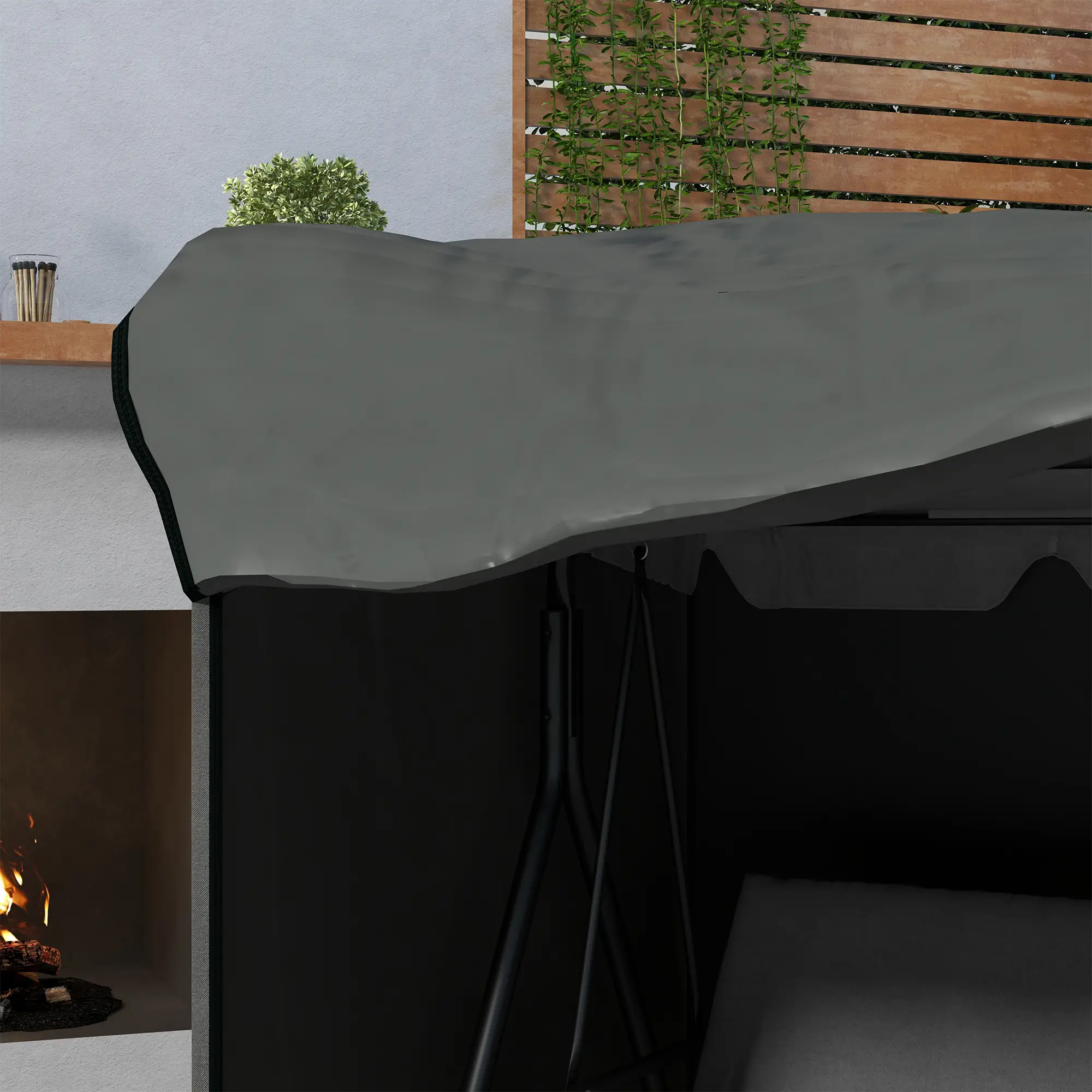 Outsunny Abdeckung Hollywoodschaukel witterungsresistent UV-Schutz