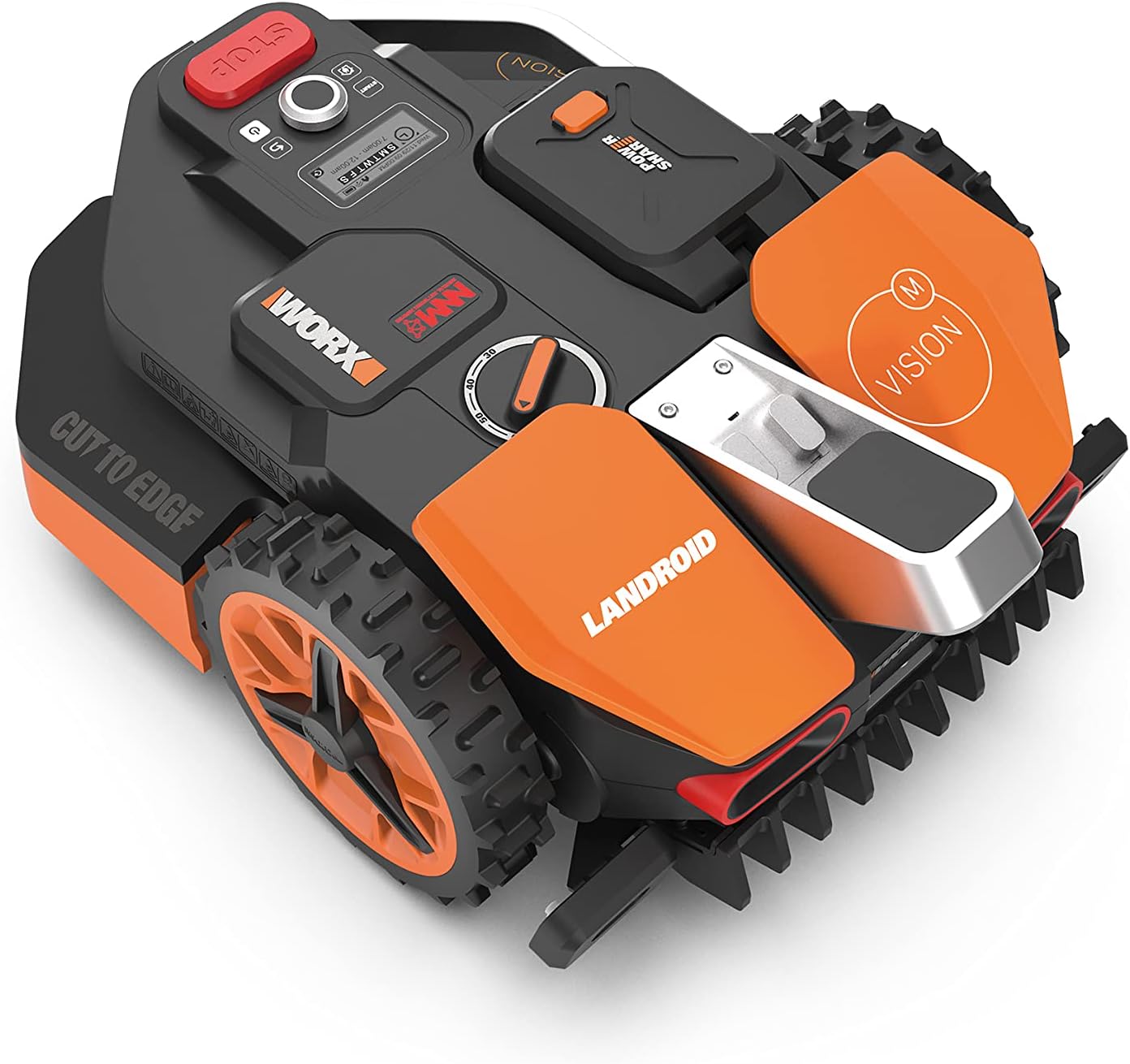 WORX Landroid M WR141E Mhroboter/Akkurasenmher für kleine Grten bis 500 qm/Selbstfahrender Rasenmher für einen sauberen Rasenschnitt, Bunt
