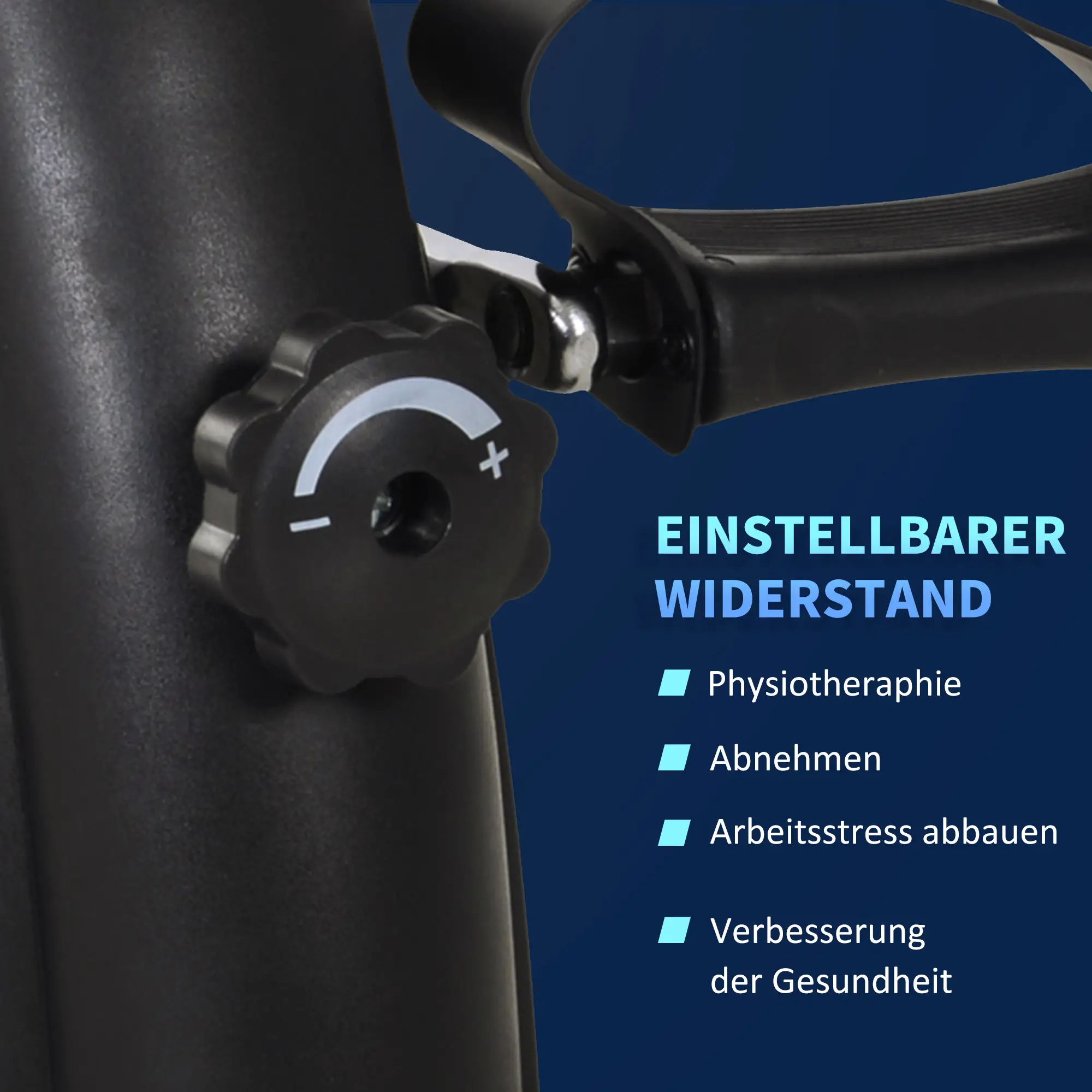 HOMCOM Mini Bike Pedaltrainer mit LCD-Display, verstellbarer Widerstand